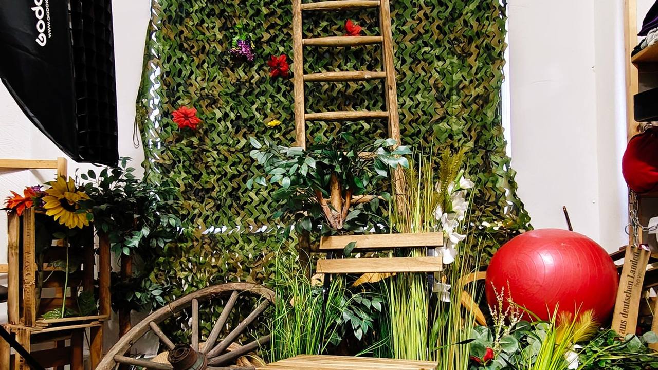 Garden Set mit Leiter und Requisiten