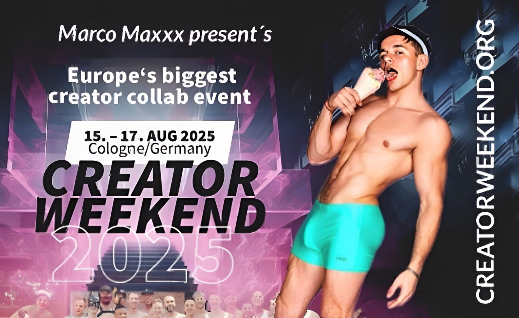 Creator Weekend 2025 Flyer mit Marco Maxxx